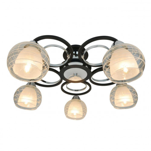 потолочная люстра arte lamp ginevra a1604pl-5bk в Йошкар-Оле
