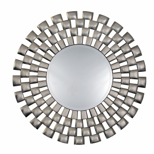 зеркало серебряное круглое большое в геометрической раме laviana в Йошкар-Оле