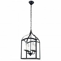 дизайнерская подвесная люстра spot light cage 9500404 черная в Йошкар-Оле