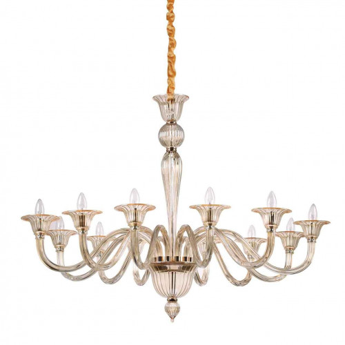 подвесная люстра ideal lux brigitta sp12 ambra в Йошкар-Оле