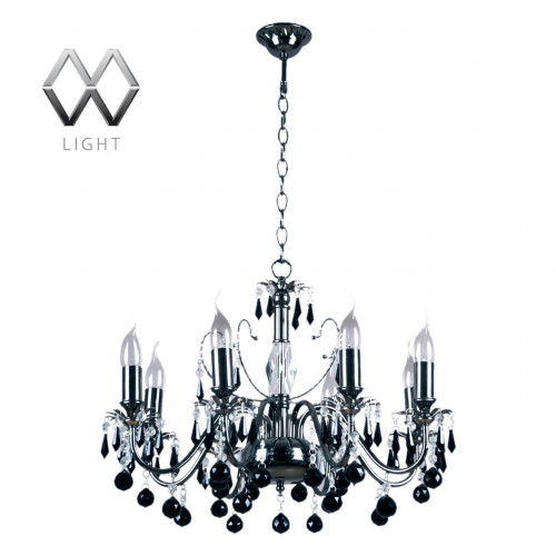 подвесная люстра mw-light барселона 313010208 черная в Йошкар-Оле