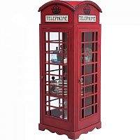 шкаф-витрина london telephone красный в Йошкар-Оле