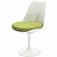 стул eero saarinen style tulip chair зеленая подушка в Йошкар-Оле