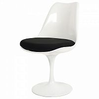 стул eero saarinen style tulip chair черная подушка в Йошкар-Оле