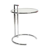 стол журнальный eileen gray style cocktail table e-1027 прозрачный в Йошкар-Оле