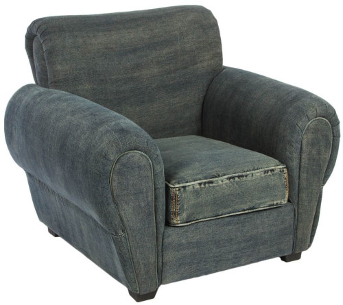 кресло san francisco denim armchair серое в Йошкар-Оле