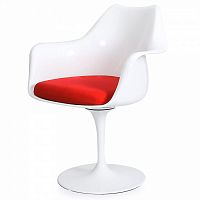 стул eero saarinen style tulip armchair красная подушка в Йошкар-Оле