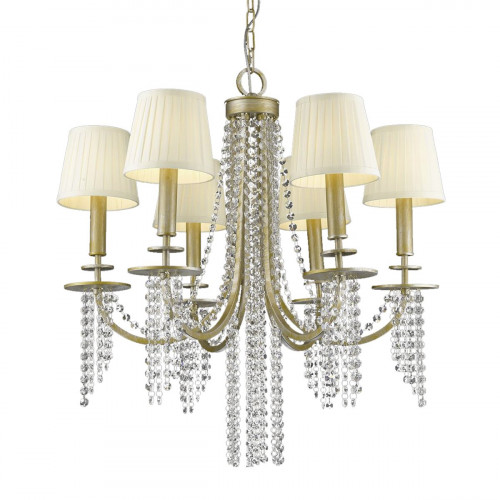 люстра p68058-6b от delight collection золото/бежевая в Йошкар-Оле