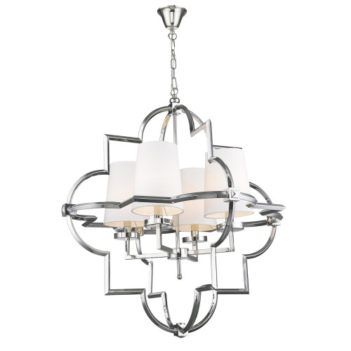 люстра mandeville l nickel от delight collection белая/никель в Йошкар-Оле