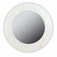 зеркало белое круглое диаметр 75 см с золотым декором fashion white gold в Йошкар-Оле